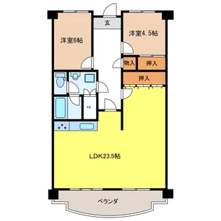 リバティ穂積【3階】の間取り