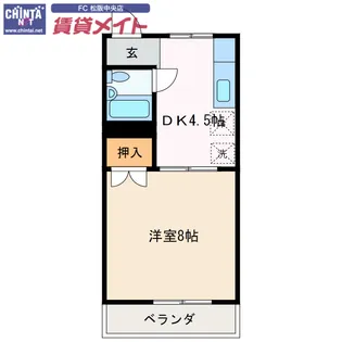 サンライズ玉【3階】の間取り