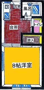 トリニティハイツ【1階】の間取り