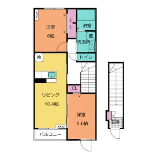 ネオ フリーデ【2階】の間取り