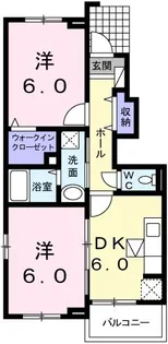 ミストラルI【1階】の間取り