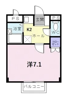 オーキッドテラス平井【2階】の間取り