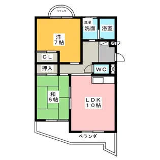 ブルージュ【4階】の間取り