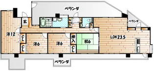 福岡県北九州市戸畑区沢見1【マンション】の間取り