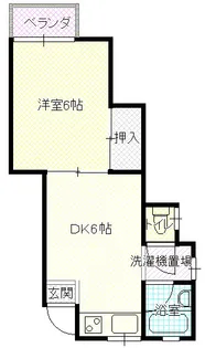 ブルースカイ梅田【1階】の間取り