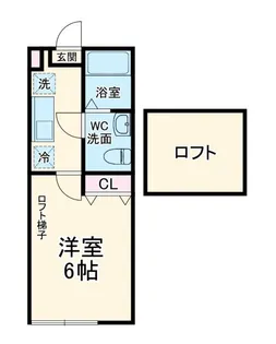 サヌーク読売【2階】の間取り