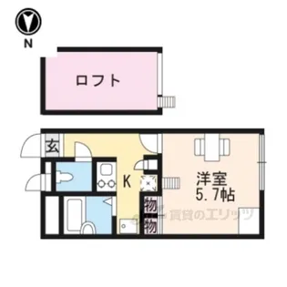 レオパレス上坂部2【1階】の間取り
