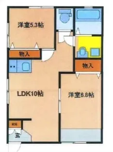アヴァンティ吉村【1階】の間取り
