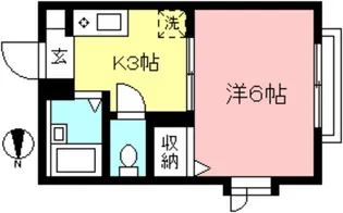 ピアリヴェール【1階】の間取り