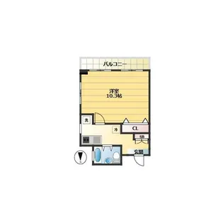 桜ヶ丘コーポ【2階】の間取り