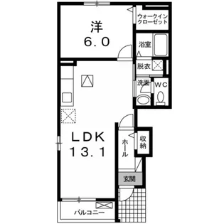 群馬県邑楽郡千代田町大字新福寺【アパート】の間取り