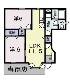 フォレスト【1階】の間取り