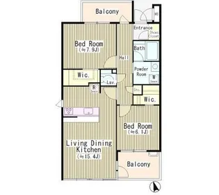 プロスペリテ【2階】の間取り