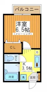 シャトル松原【1階】の間取り