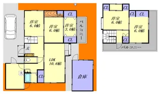 広島県呉市長谷町【一戸建】の間取り