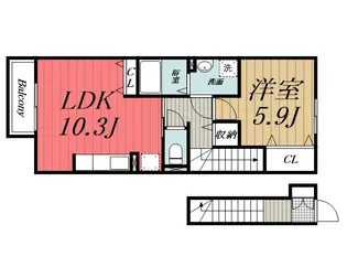 千葉県佐倉市大蛇町【アパート】の間取り