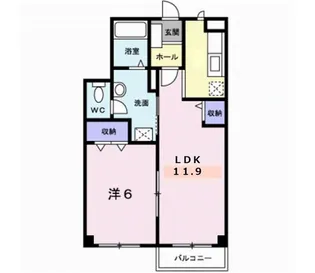 ファインヴィラII【1階】の間取り