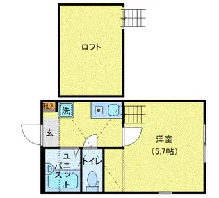 ラフィネ弘明寺【2階】の間取り
