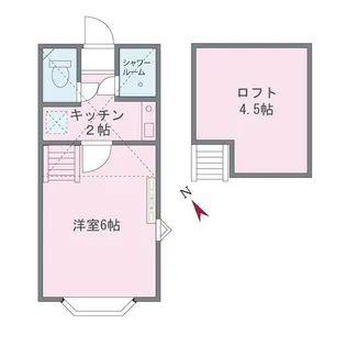 ヴァンテアン清瀬【1階】の間取り