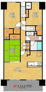 日神パレステージ石神井台【2階】の間取り