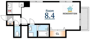 リバーフォレスト河原町【5階】の間取り