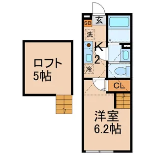 神奈川県横浜市保土ヶ谷区峰岡町3【アパート】の間取り