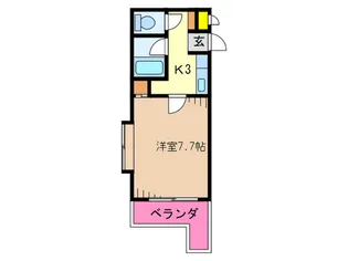 ベルメゾン新宮【1階】の間取り