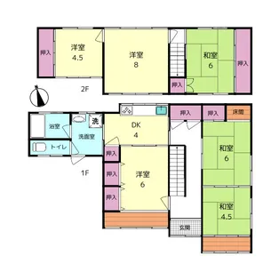 奈良県奈良市川上町【一戸建】の間取り