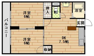 戸坂ラックビル【2階】の間取り