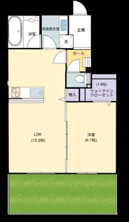 Melia Court(メリアコート)【1階】の間取り
