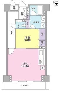 東京都世田谷区三軒茶屋2【マンション】の間取り