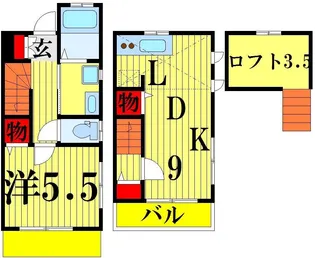 レアマハロ舎人の間取り
