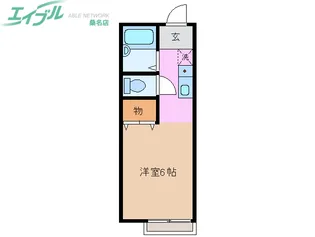 コーポ伊藤【1階】の間取り