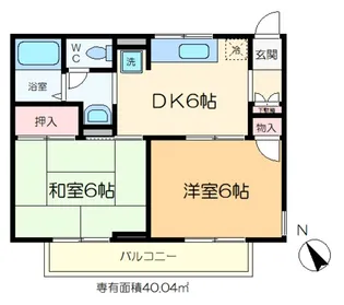 ドエルF【1階】の間取り
