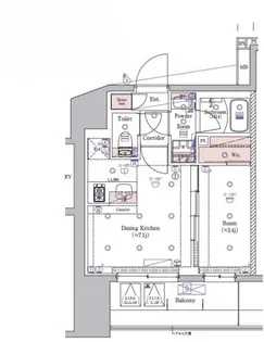 SYFORME KAWASAKI【3階】の間取り