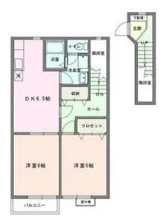 メーリーウィンドK【2階】の間取り