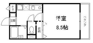 グリーンヒル桃山【2階】の間取り