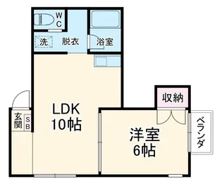 アップルハウス飯野 2号館【1階】の間取り