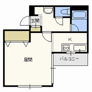 パーリーグレイ612【4階】の間取り