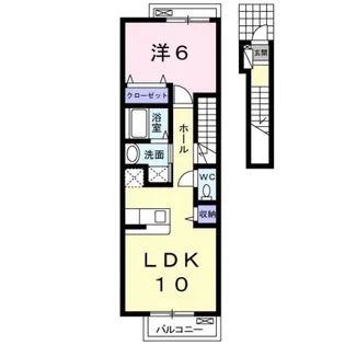 東京都日野市万願寺2【アパート】の間取り
