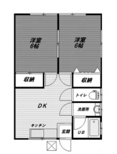 神奈川県横浜市鶴見区下野谷町3【アパート】の間取り