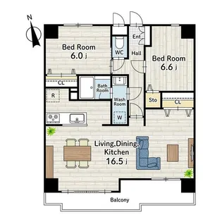 PLENDY南町田グランベリーパーク【3階】の間取り