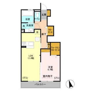 埼玉県富士見市諏訪2【アパート】の間取り