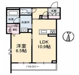 岡山県倉敷市西阿知町【マンション】の間取り