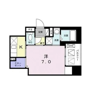 AXIA人形町【3階】の間取り