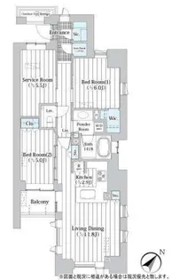 東京都中央区新川2【マンション】の間取り