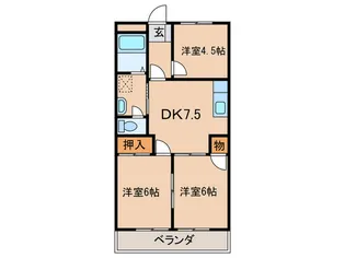 ギャラン春の町【7階】の間取り