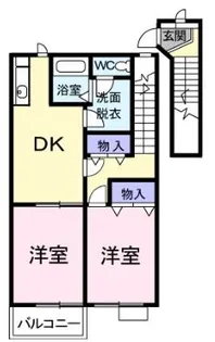 アミスター【2階】の間取り