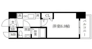大阪府大阪市淀川区宮原2【マンション】の間取り