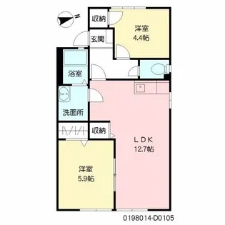 パストラル町田 D棟【1階】の間取り